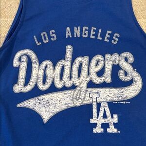 5th & Ocean Los Angeles Dodgers Tank Top Women's XS MLB Licensed Game Day Blue